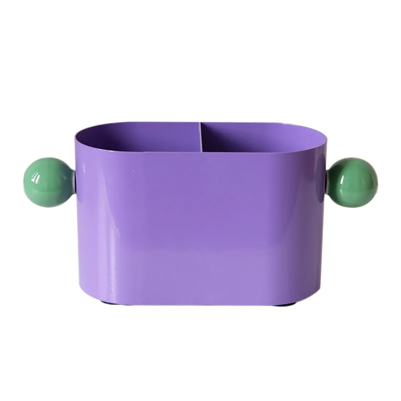 Premium Sense Retro Ins Light Luxury Makeup Brush Bucket