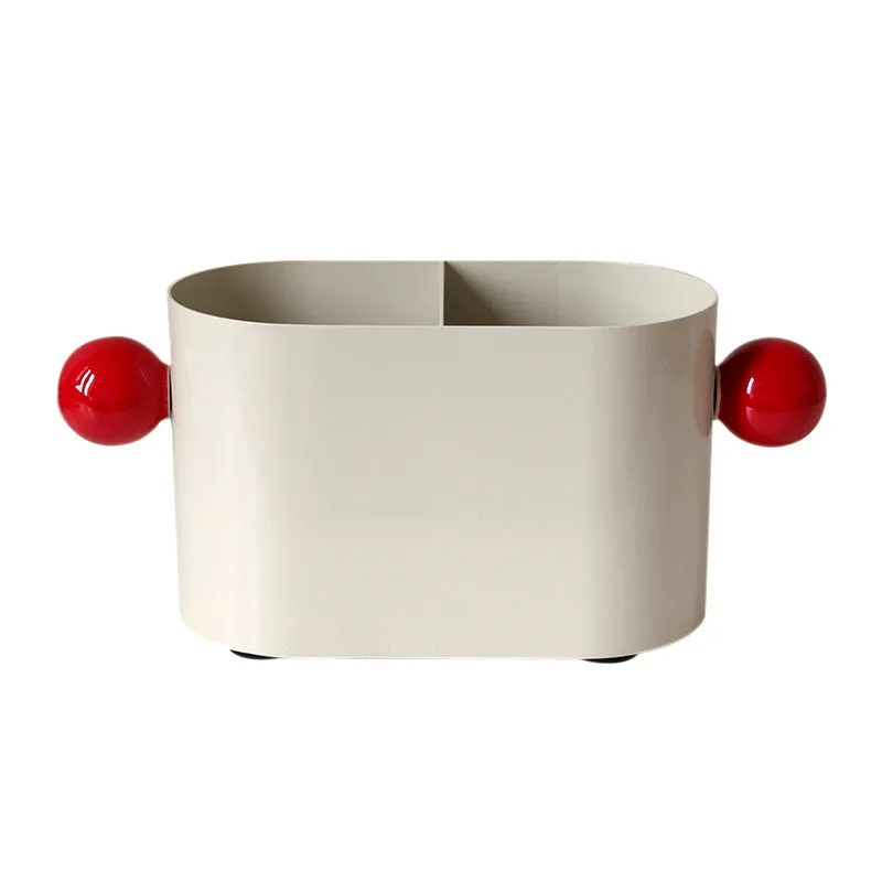 Premium Sense Retro Ins Light Luxury Makeup Brush Bucket