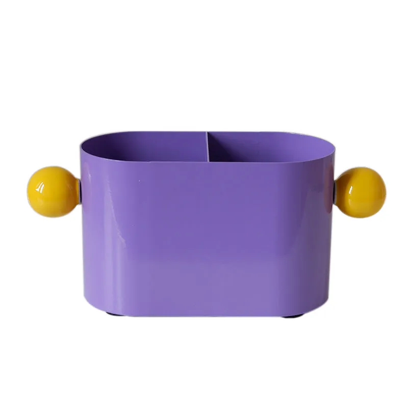 Premium Sense Retro Ins Light Luxury Makeup Brush Bucket