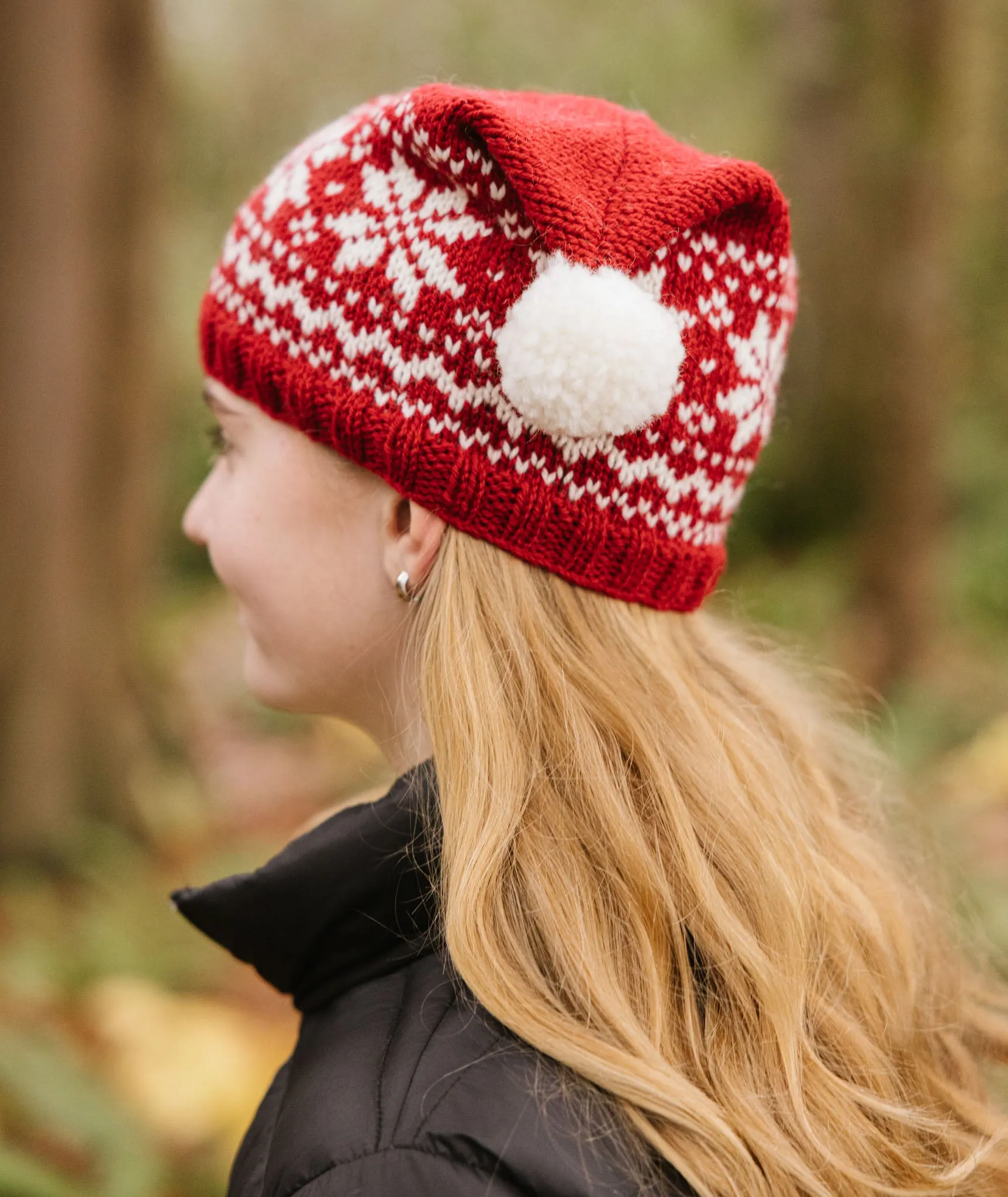 Snowflake Hat & Muffler Using Brooklyn Tweed Arbor