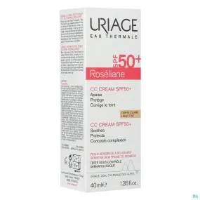 Uriage Roseliane CC Cream SPF50  | Anti-roodheid | Getinte Dagcrème Gevoelige Huid