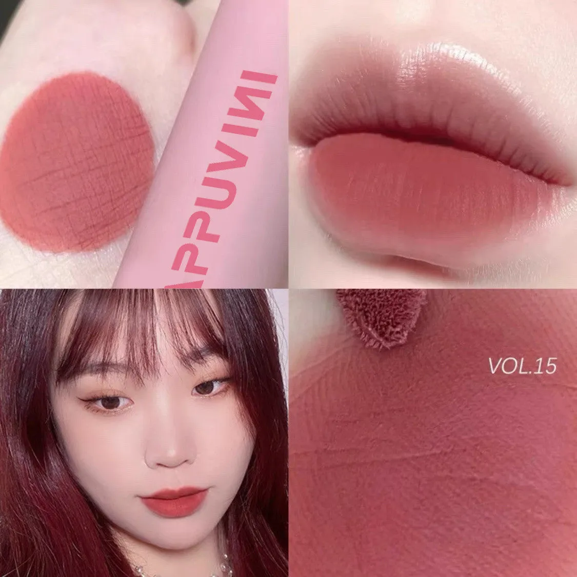 Velvet Matte Lip Glaze in Various Shades
